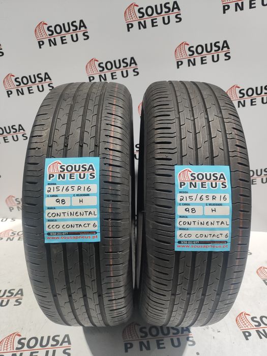 2 pneus semi novos 215-65R16 Continental - Oferta dos Portes