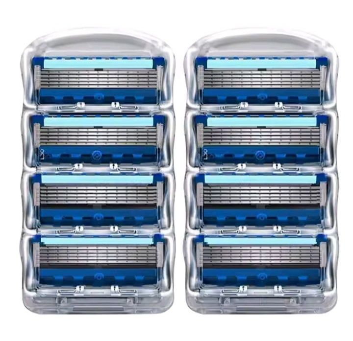 8 шт Gillette Fusion5 картриджи, бритвенные кассеты лезвия