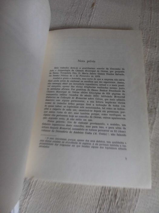 Ensaio sobre a toponímia do concelho de Oeiras