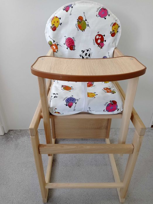 Дитячий стільчик для годування, дерев'яний стільчик-трансформер