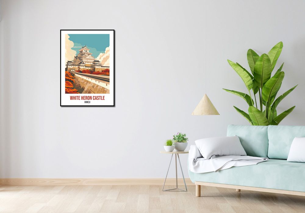 Plakat 59,4x84,1cm White Heron Castle, Himeji