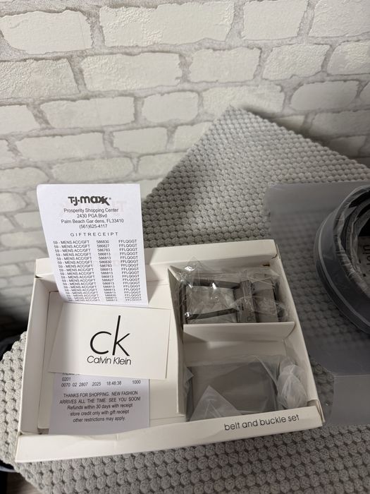 Подарунковий набір чоловічий ремінь Calvin Klein