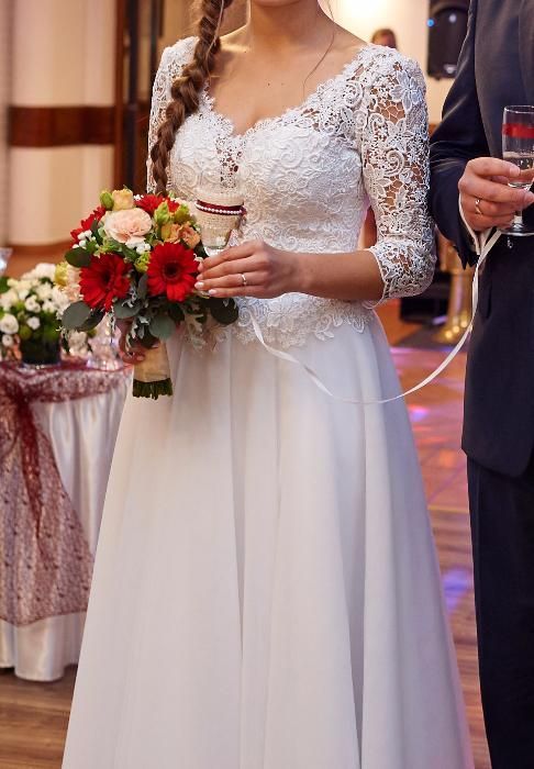 Romantyczna suknia ślubna + GRATISY