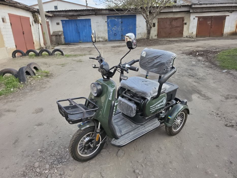 Електротрицикл Sparta Captain 800W (2024) — Стан нового, 27 км пробігу