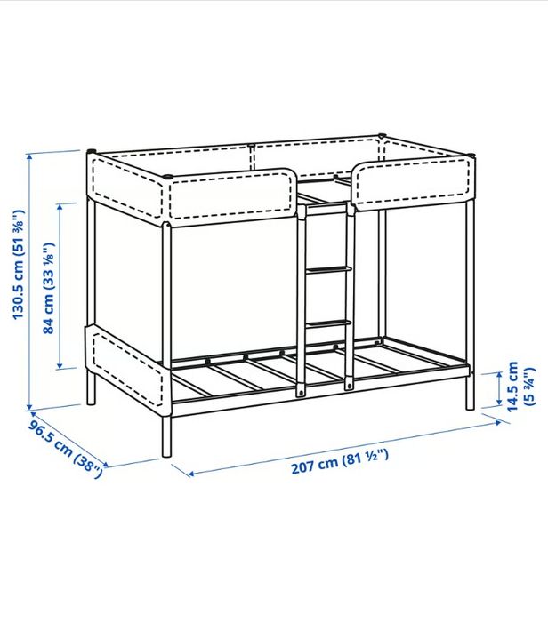 Beliche sem colchão