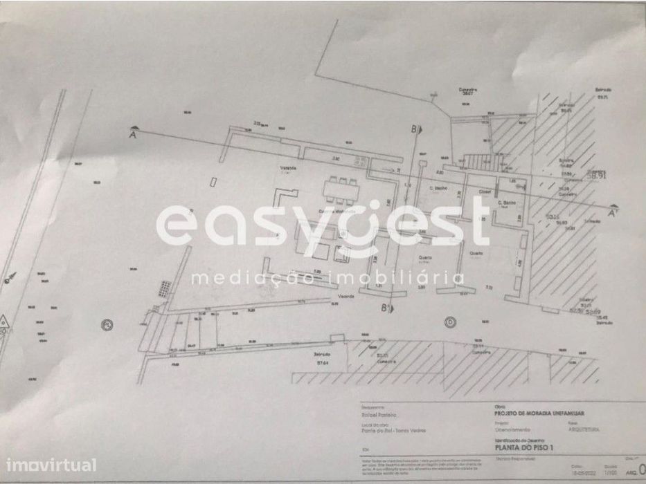 Terreno Urbano com projeto pré aprovado para construir Moradia T2