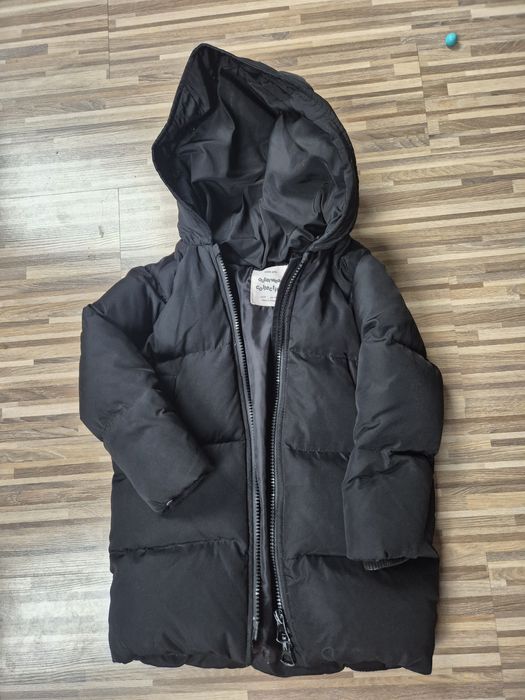 Kurtka puchowa czarna zara 116
