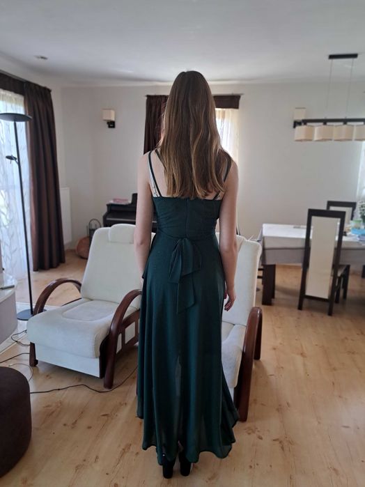 Sukienka maxi - roz. XS/S szmaragdowa