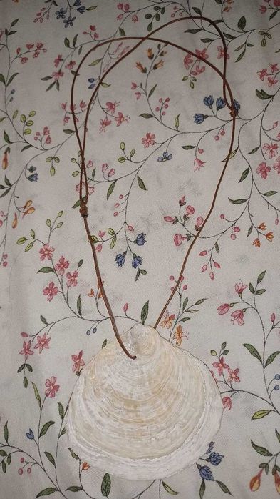 Colares artesanais de conchas e sementes