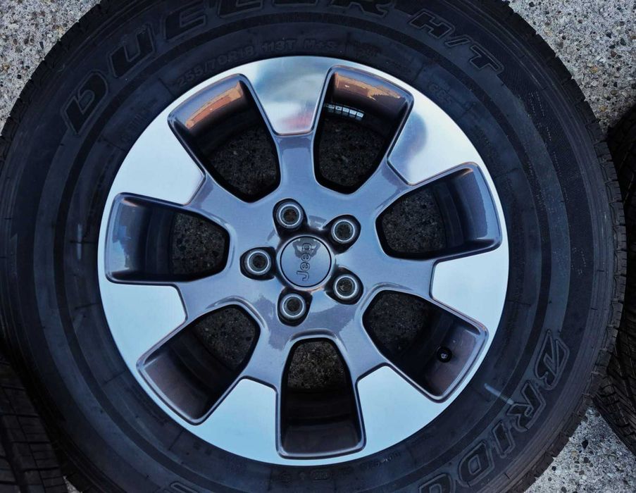 Jeep Wrangler JL/JK Rubicon Gladiator Sahara Nowe Oryginalne Alufelgi Koła Całoroczne 18 Cali-5szt