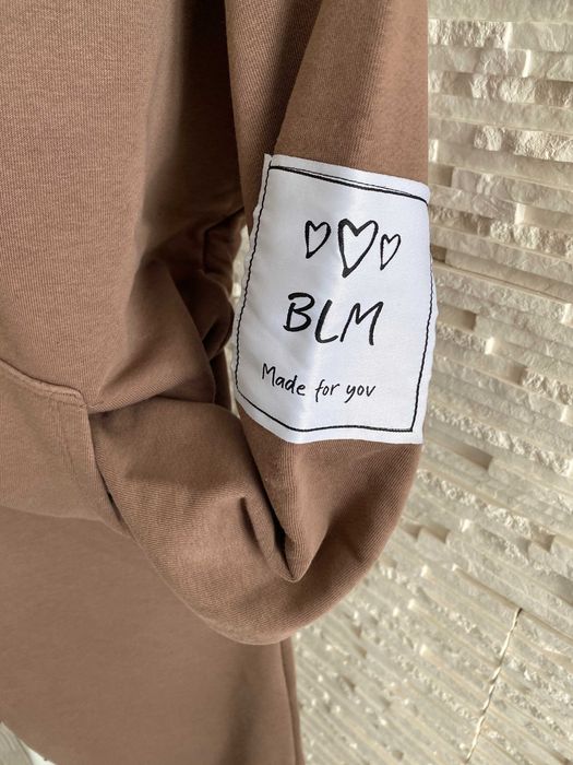 BLM By love me mięsisty dres set fango kangur + joggery