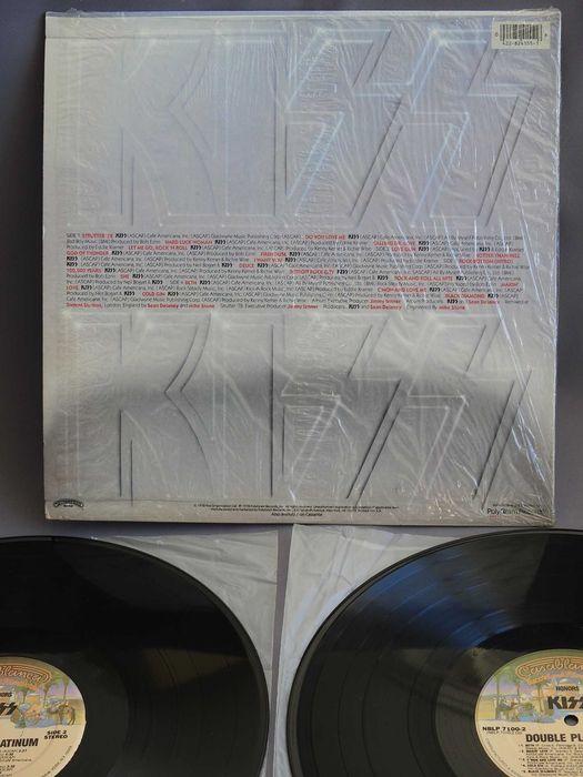 Kiss Double Platinum LP USA 1978 2 пластинки NM/EX re 1985 in shrink