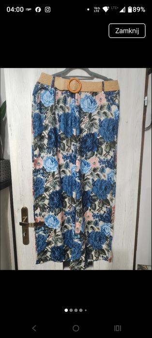 Spodnie viscosa piękne 48/50