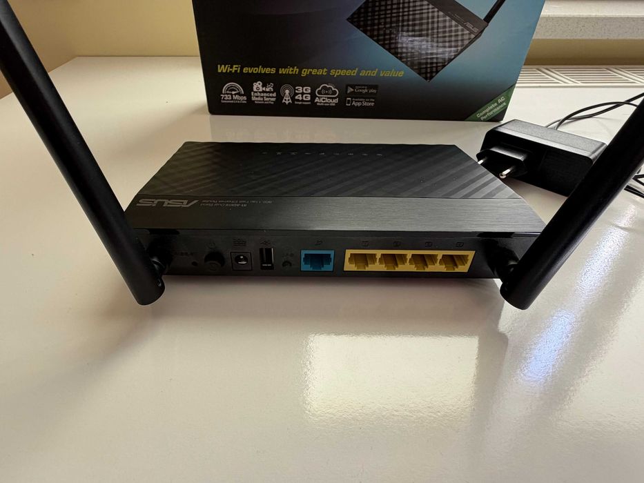 Router ASUS RT-AC51U AC750 Wi‑Fi 2,4/5 GHz – kompletny zestaw