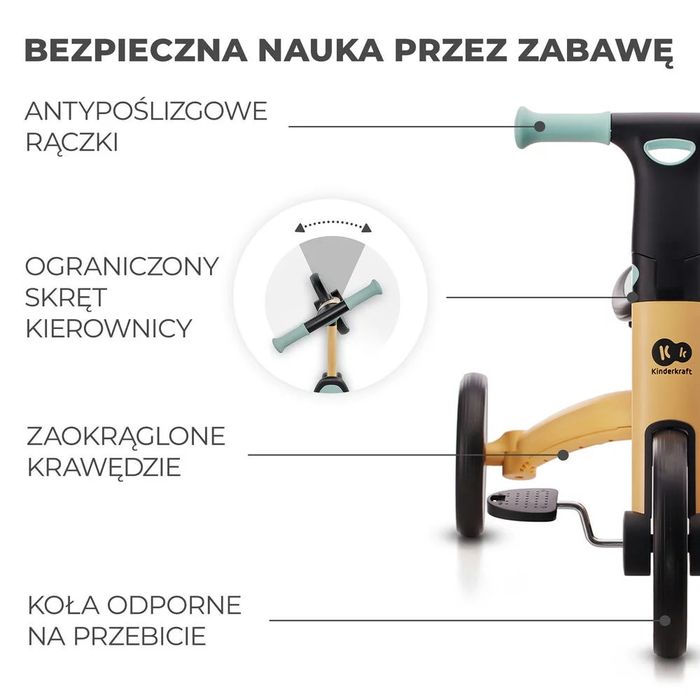 Біговел-велосипед 3 в 1 Kinderkraft 4Trike Sunflower Blue