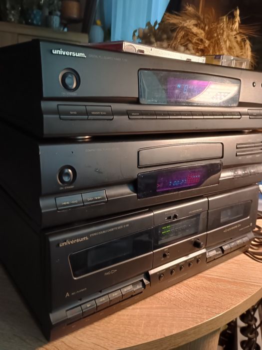 Wieża universum CD, deck, tuner