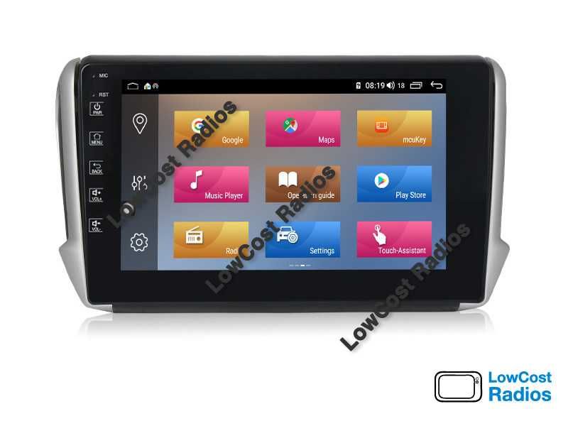 Auto Rádio GPS 10" PEUGEOT 2008 / 208 | ANDROID • Multimédia BT USB WIFI | CARPLAY • ANDROID AUTO