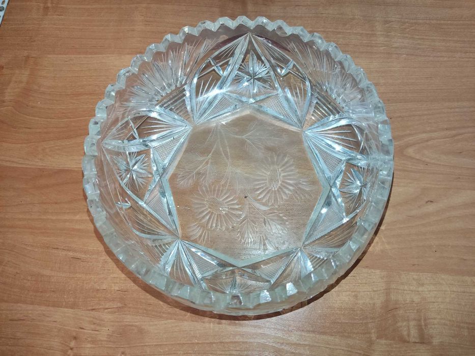 Коняфетница салатница хрусталь производство 60-70-х годов