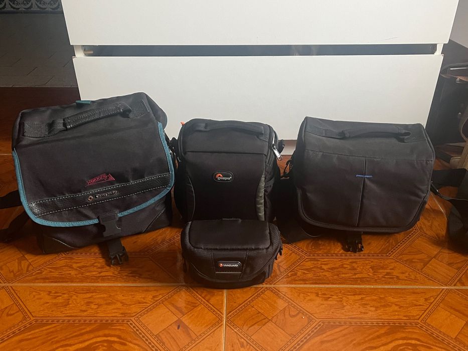 Conjunto de malas - Lowepro, Samsonite e Vanguard