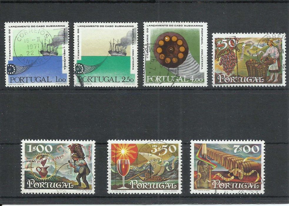 Selos portugueses – Ano incompleto de 1970, 27 selos usados