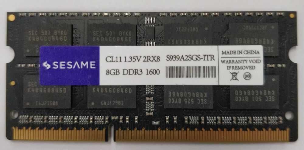 Memória RAM para portátil 8GB DDR3