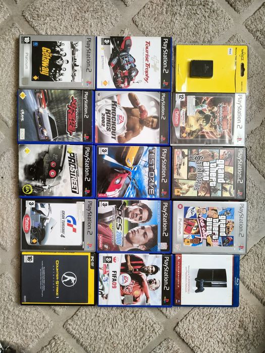 Konsola PS2 slim full zestaw 2 pady gry okablowanie Kolekcjonerska