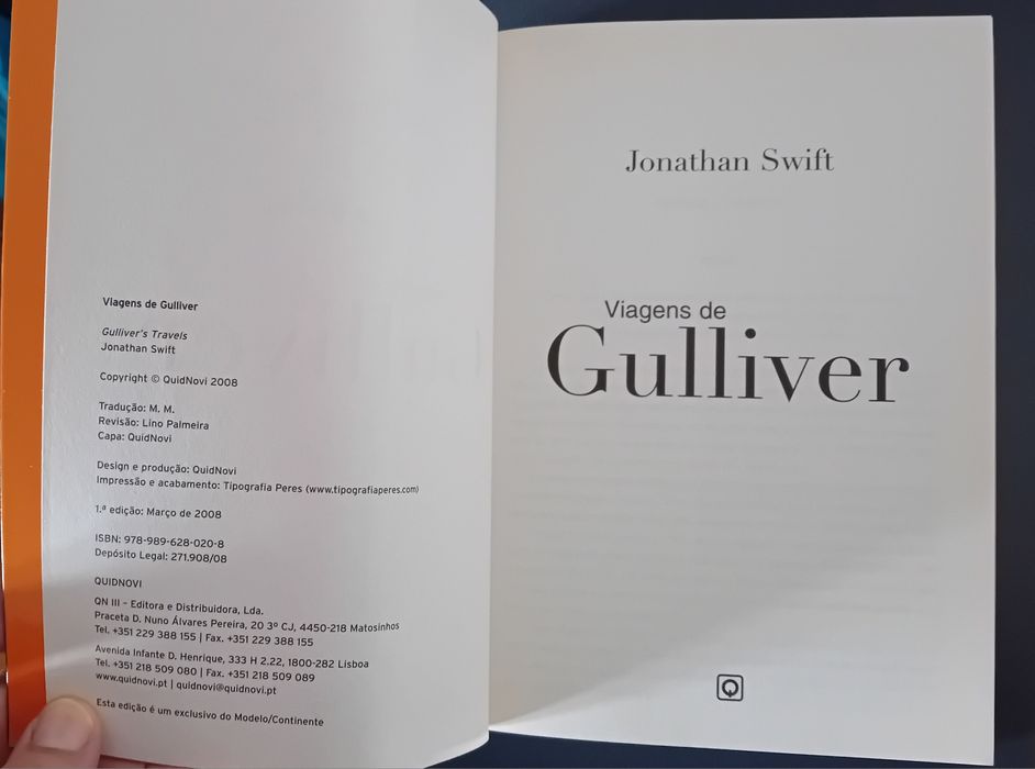 "Viagens de Gulliver" Jonathan Swift