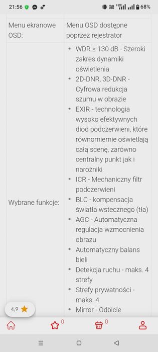 Kamera/ monitoring/