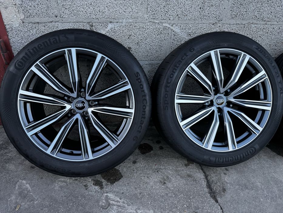 Jak Nowe Koła Letnie R21 5x112 Audi Q8 SQ8 4M8 Opony 285/45/21 2024r.