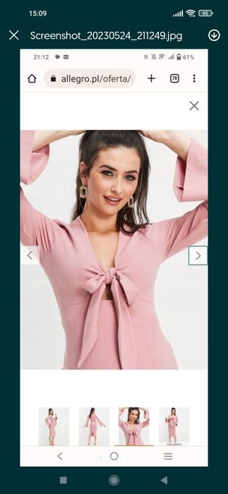 Sukienka ciążowa/ sesja / ASOS maternity/ r.l/xl