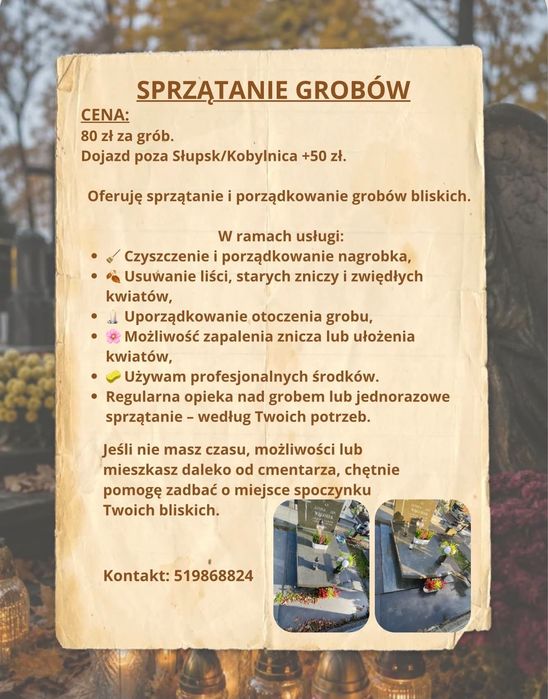 Sprzątanie grobów