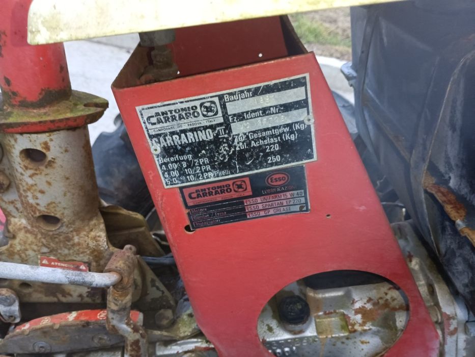 Motocultivador carrarino diesel com motor lombardini