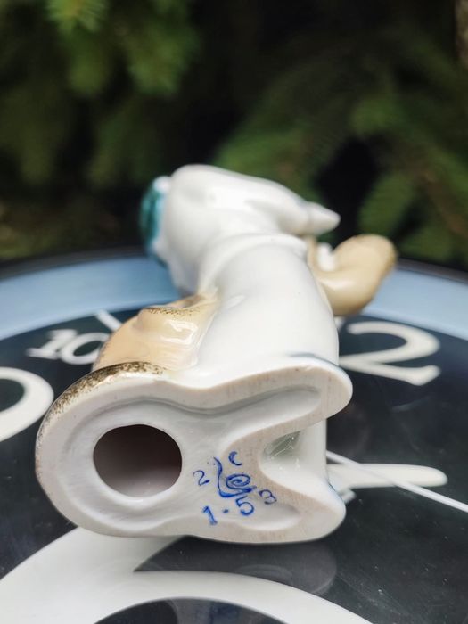 Porcelanowa figurka Saksofonista Rzadko spotykana ZSRR Połonne