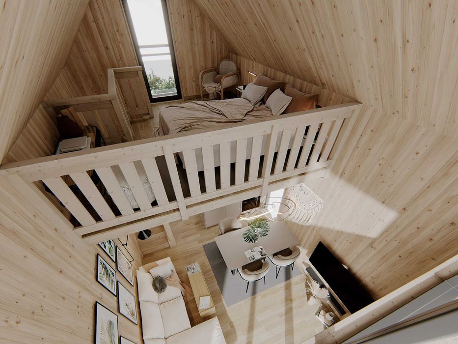 Domek letniskowy z antresolą, na zgłoszenie, Cała Polska.