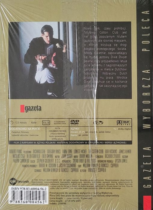 "Cotton Club" - film DVD + książka