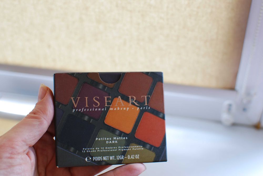 Палетка тіней viseart paris dark mattes 04