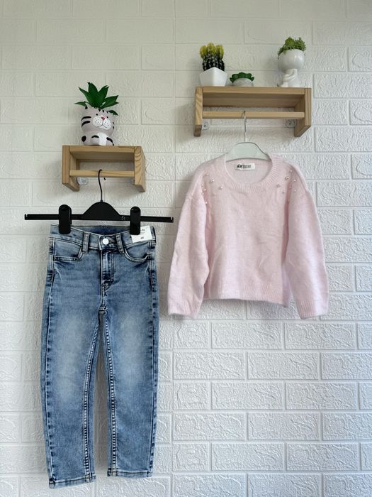 H&M джинси + кофтинка розмір 104