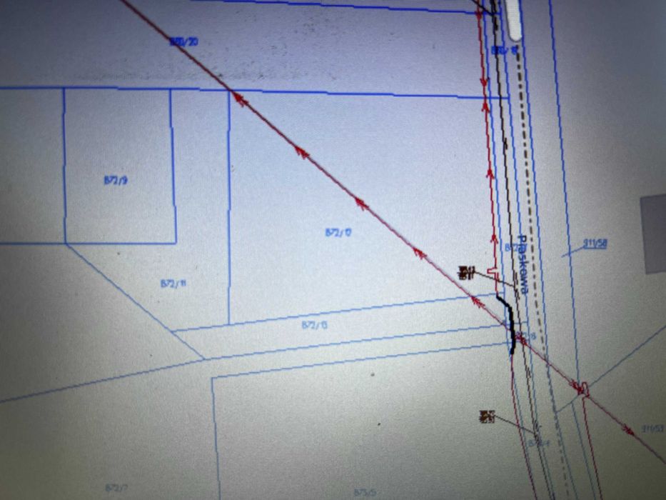 Działka budowlana w Brzeźnicy ul. Paskowa z WZ na dom.