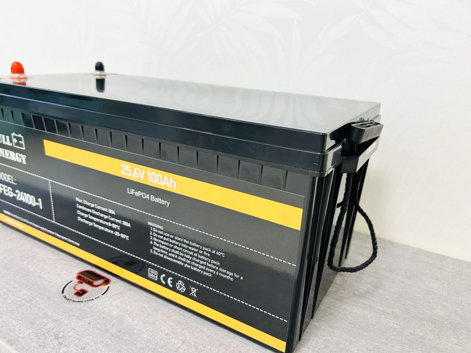 25.6V В‼️100Аh LiFePo4 акумулятор для інвертора літій залізо фосфатний