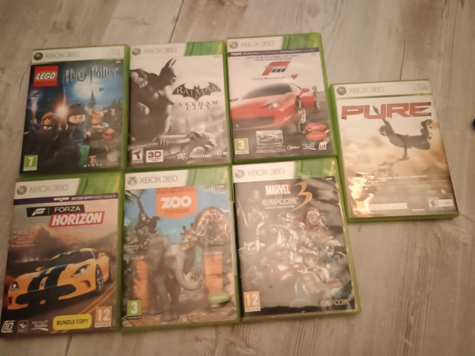 7 gier xbox 360 Forza Batman Lego Harry Zoo Tycoon