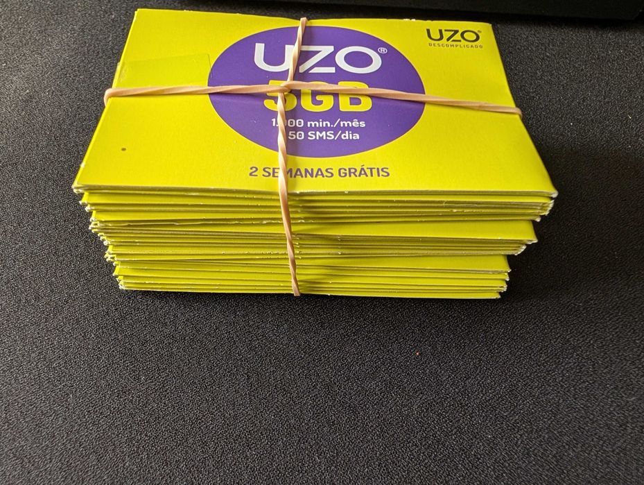 Vendo cartões sim UZO 5GB 2 semanas grátis