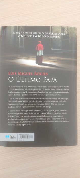 Vendo livro O Último Papa de Luís Miguel Rocha