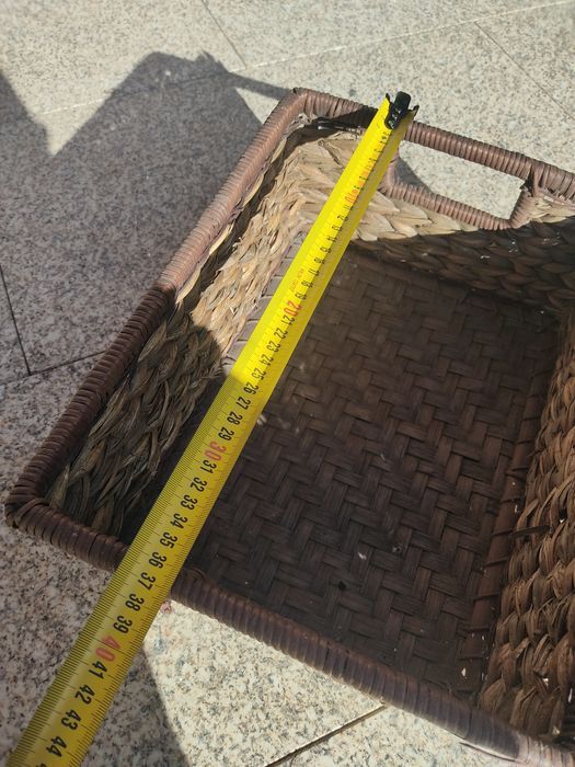 Cesta de vimes para arrumação