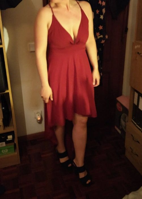 Vestido Vermelho NOVO * Tam. L
