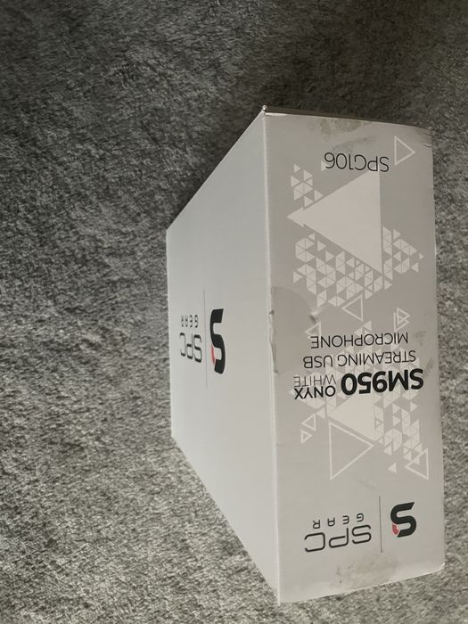 Mikrofon SPC Gear sm950 Onyx White ( Mikrofon + Osłona )