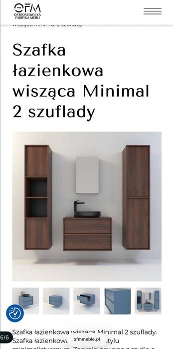 Szafka łazienkowa wisząca