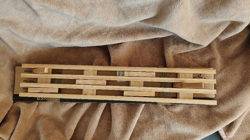 2x wieszak bambusowy