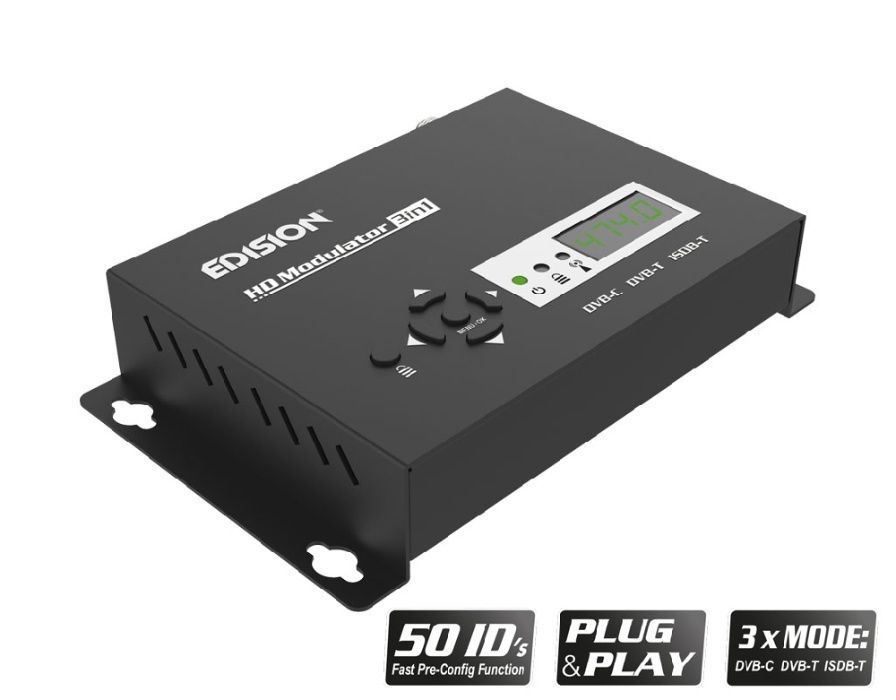 Modulador HDMI Edision 3in1 (dvb-t + dvb-c)