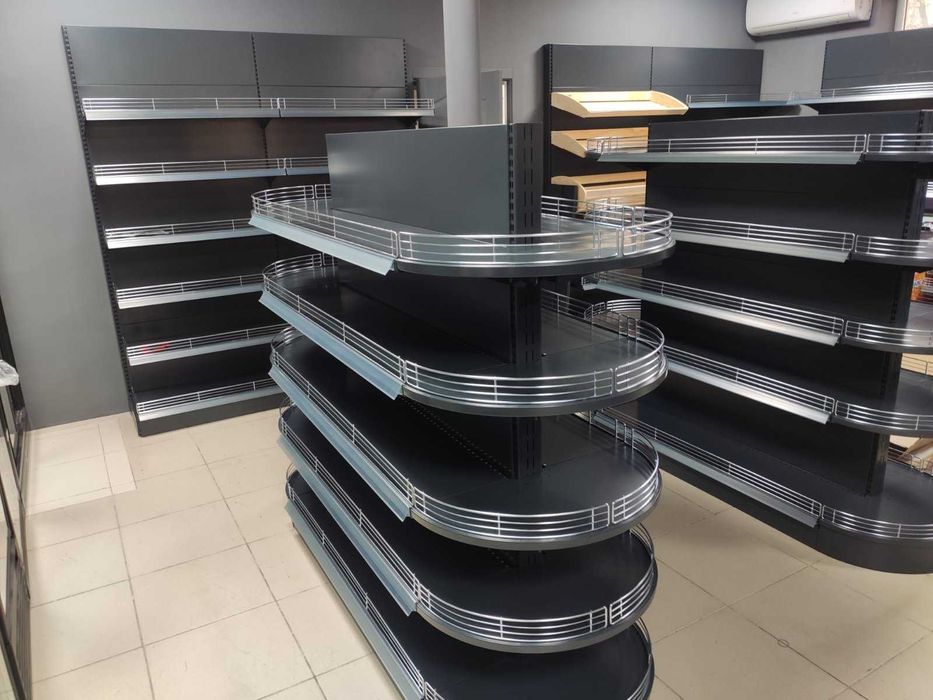 Торгове обладнання. Торговий стелаж. Каса. Вітрина. Гачки в магазин