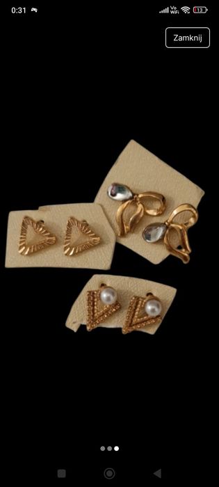 6 par nowych kolczyków